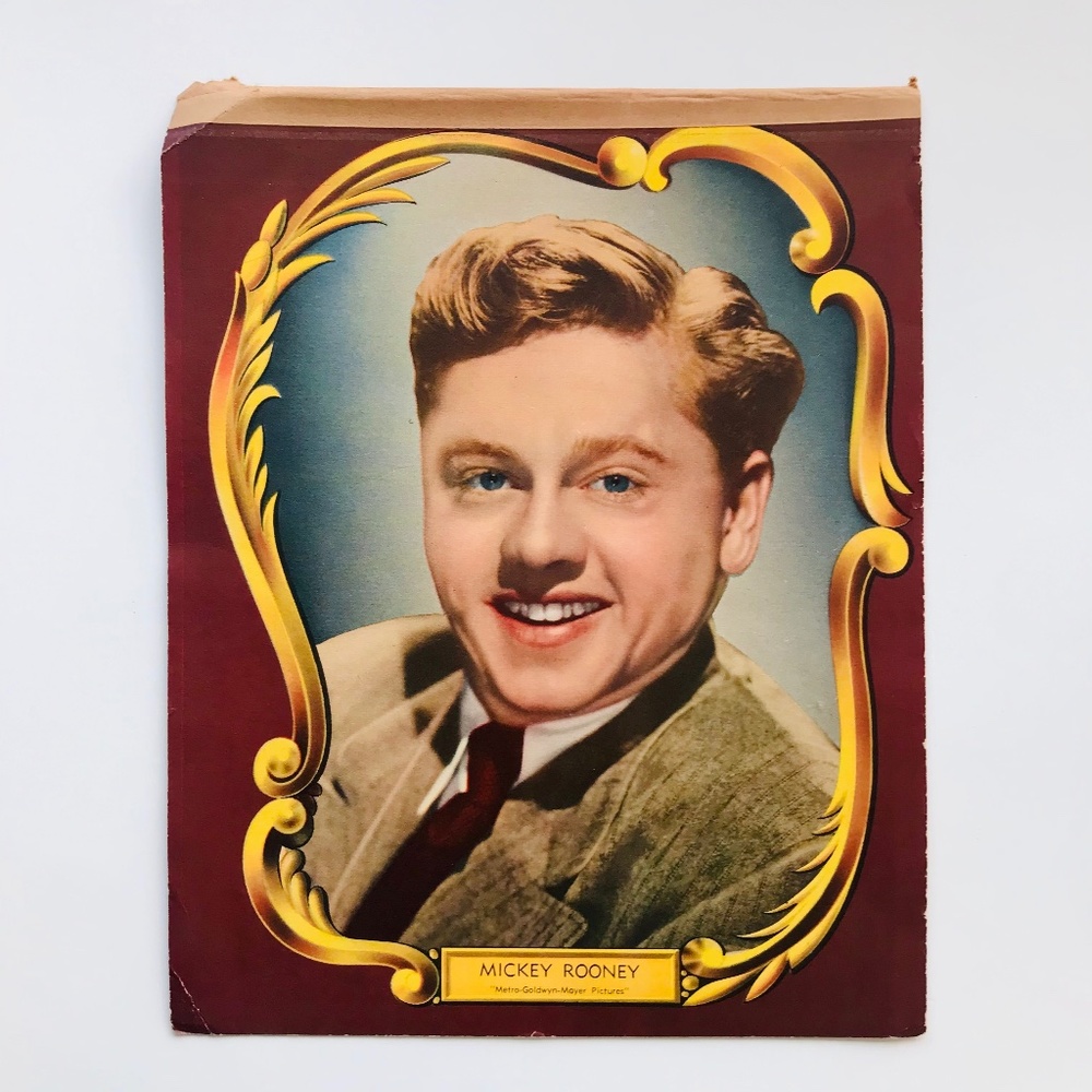 Vintage 1940s Mickey Rooney/MGM Promotional Notepad Cover